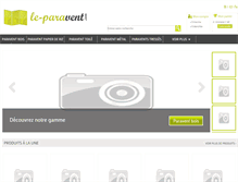 Tablet Screenshot of le-paravent.com